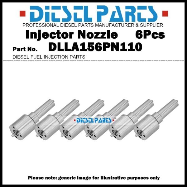6x Fuel Injector Nozzle 105017-1100 DLLA156PN110 for ISUZU Forward 6BG1 6BG1T