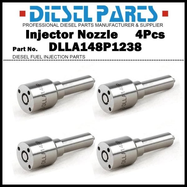 4x Fuel Injector Nozzle DLLA148P1238 for Opel Astra G 1.7d 0445110118 8973000913