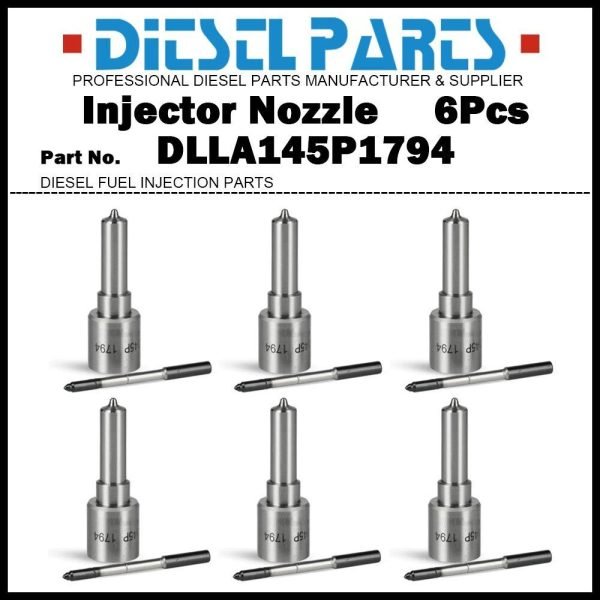 6Pcs Fuel Injector Nozzle DLLA145P1794 for IVECO Stralis Trakker 8.7D 0445120157