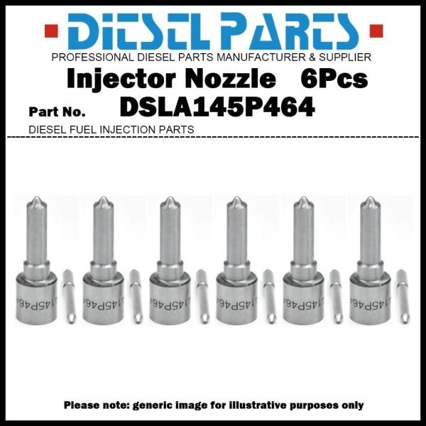 6x Fuel Injector Nozzle DSLA145P464 for 1994-1998 12V Dodge Cummins 5.9D 3926818
