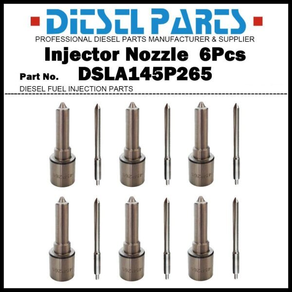6Pcs Fuel Injector Nozzle 0433175033 DSLA145P265 for Cummins 6BTAA 0432133877