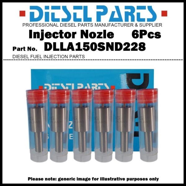 6Pcs Fuel Injector Nozzle DLLA150SND228 for HINO 500 Ranger H06C H07C H07CT H07D