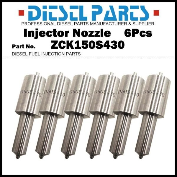 6x Fuel Injector Nozzle ZCK150S430 for Donfeng Lovol