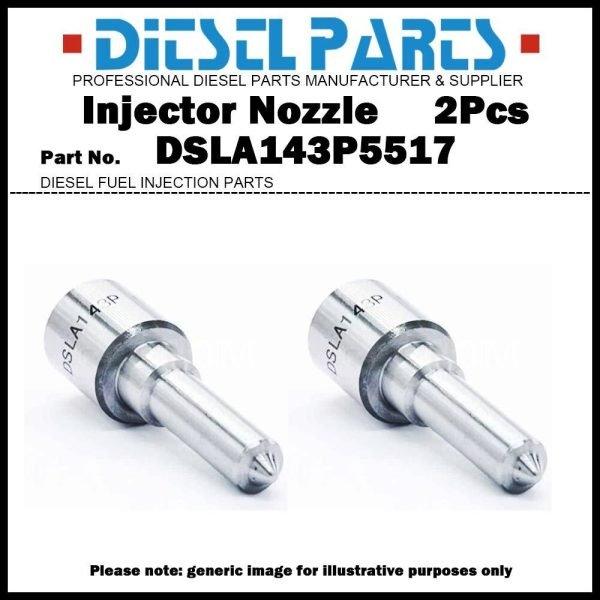2Pcs Fuel Injector Nozzle DSLA143P5517 for DAF CF65 LF45 LF55 0445120060 1703934