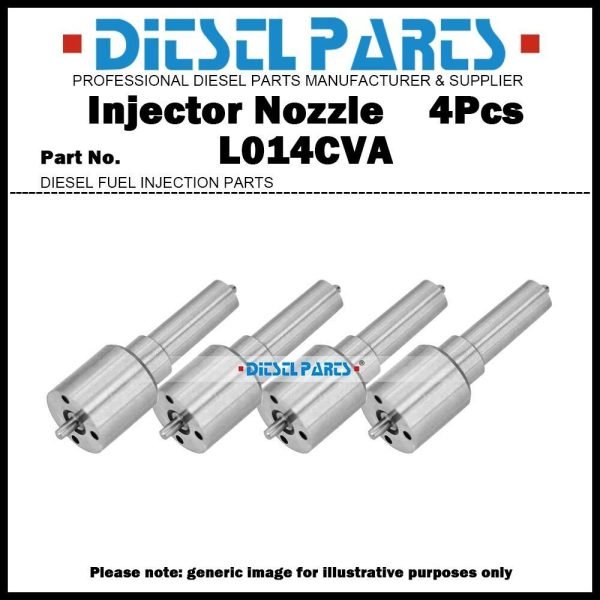 4Pcs Fuel Injector Nozzle Tips L014CVA for Case 580L Cummins 4BT 3.9L LJCD00202