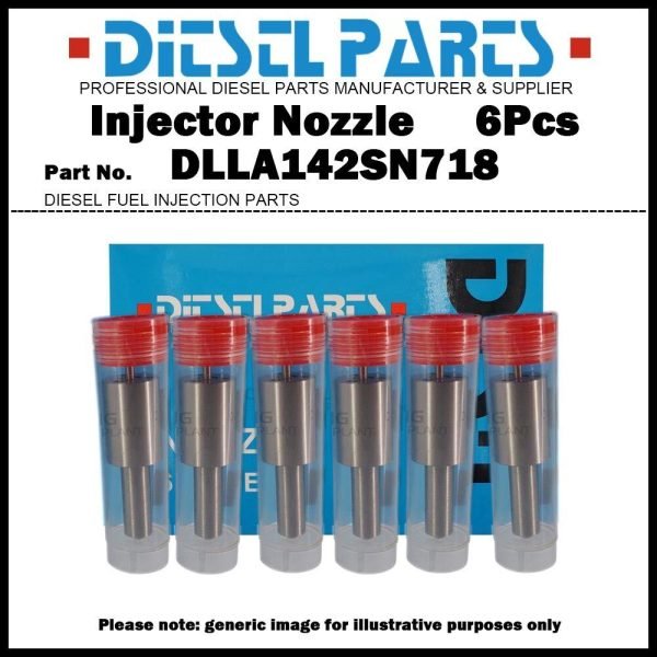 6Pcs Fuel Injector Nozzle 105015-7180 NP-DLLA142SN718 for HINO 500 H06C H06C-T