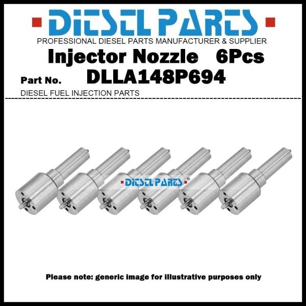 6Pcs Fuel Injector Nozzle Tips DLLA148P694 F00Z220000
