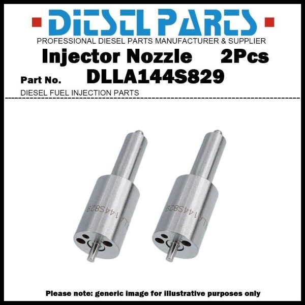 2Pcs Fuel Injector Nozzle Tips DLLA144S829 for Mercedes Benz OM421/422/423/424