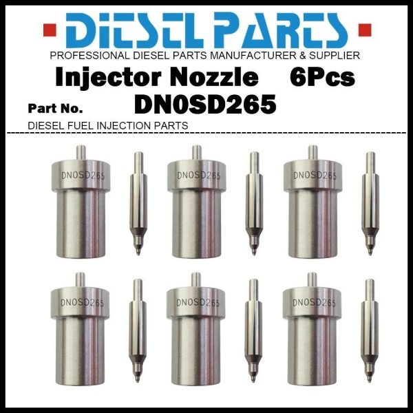 6x Injector Nozzle 0434250128 DN0SD265 for Mercedes Benz 300D 300TD 300SDL 300GD