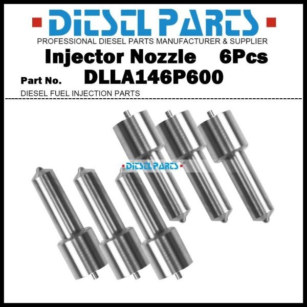 6x Fuel Injector Nozzle DLLA146P600 for Mercedes Benz 1935 O345 OM447LA OM449LA