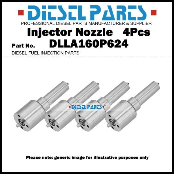 4x Fuel Injector Nozzles DLLA160P624 093400-6240 for Mitsubishi Fuso Canter 4D35