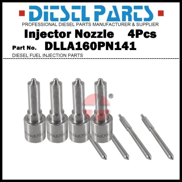 4Pcs Injector Nozzle 105017-1410 DLLA160PN141 for Hyundai HD72 D4AF / HD200 D4AE