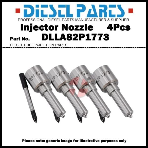 4Pcs Fuel Injector Nozzle DLLA82P1773 for JAC 2.8L 4DA1-2B 0445110335 0445110512