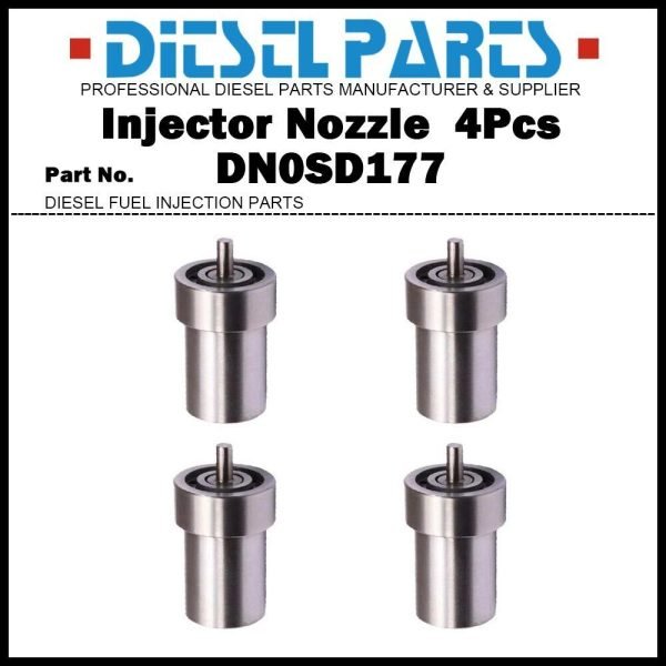 4Pcs Injector Nozzle 105000-1770 DN0SD177 6202-12-3130 for ISUZU Elf 4FC1 4FD1