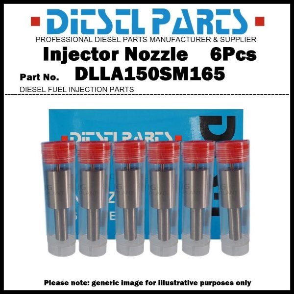 6x Fuel Injector Nozzle Tips DLLA150SM165 105025-1650 for Hyundai Aero Town D6BR