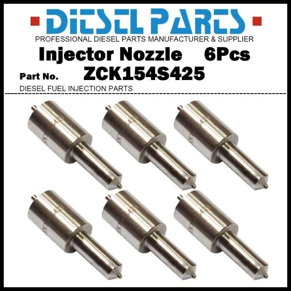 6x Fuel Injector Nozzle ZCK154S425 for Foton DongFeng 240 244 250 254 KM385BT