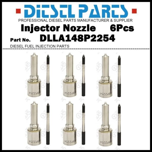 6Pcs Injector Nozzle DLLA148P2254 for Jeep Grand Cherokee WK WK2 3.0d 0445110430