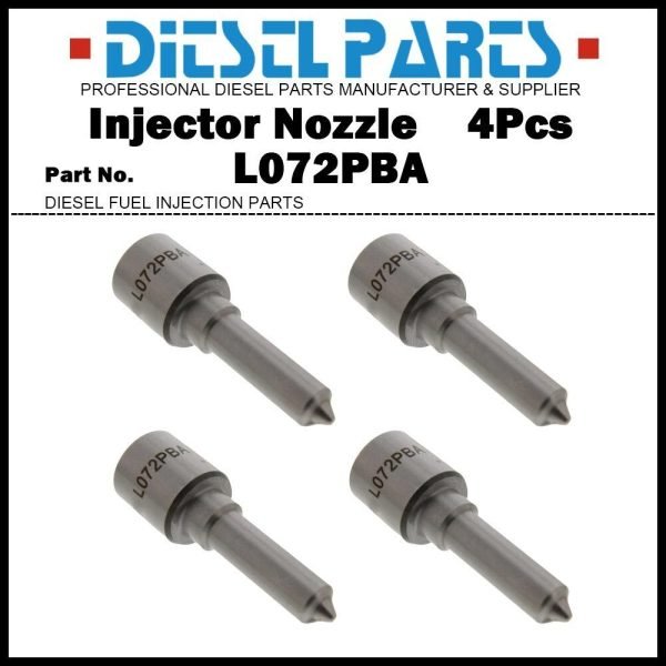 4x Fuel Injector Nozzle L072PBA 2645K609 197-9417 17/112201 for Perkins 2645A058