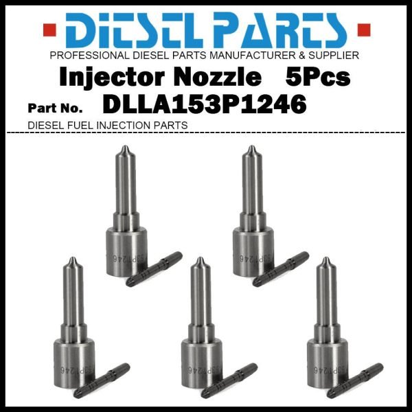 5x Fuel Injector Nozzle DLLA153P1246 for Mercedes Dodge Sprinter 2.7L 2004-2006