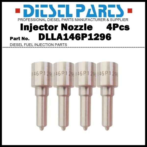4Pcs Injector Nozzle DLLA146P1296 for Opel Movano Renault Master 2.5d 0445110141