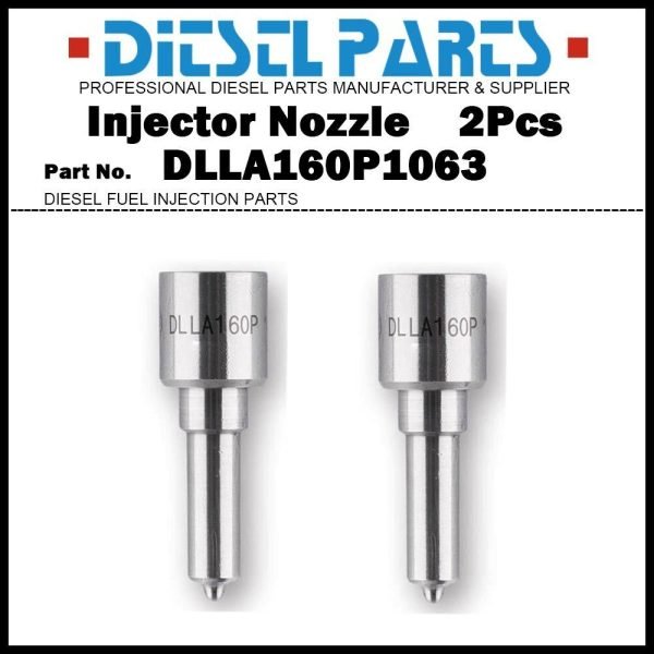 2Pcs Injector Nozzle DLLA160P1063 for BMW E46 320D 330D E60 530D E65 730D X5 E53