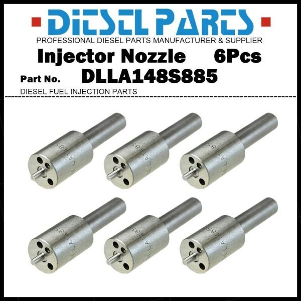 6Pcs Diesel Fuel Injector Nozzle Tips 4143813 DLLA148S885 for IVECO P/PA 12.8L
