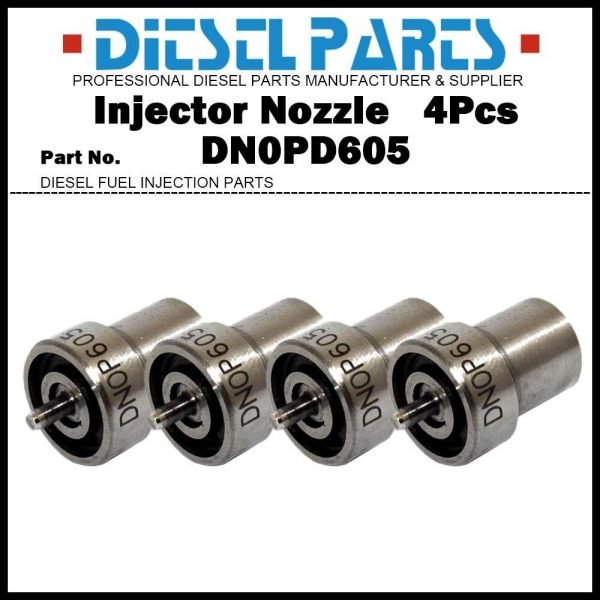 4x Fuel Injector Nozzle Tips DN0PD605 for Mazda Bongo Titan / Engine R2 J19A VS