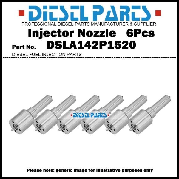6Pcs Fuel Injector Nozzle Tips DSLA142P1520