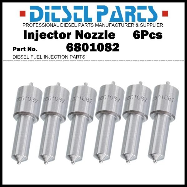 6x Fuel Injector Nozzle 6801082 2645A611 for Ford ?5610 6410 6500 6610 7610 7710
