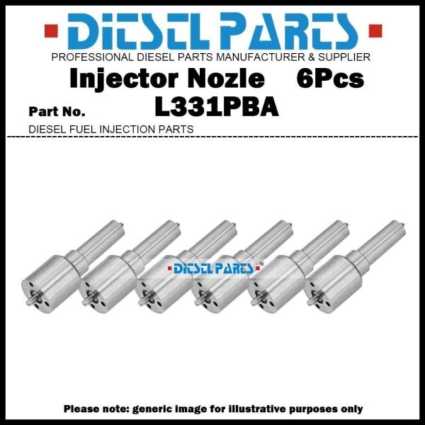 6x Diesel Fuel Injector Nozzle Tips L331PBA for Injector B05501A JCB 320/06837