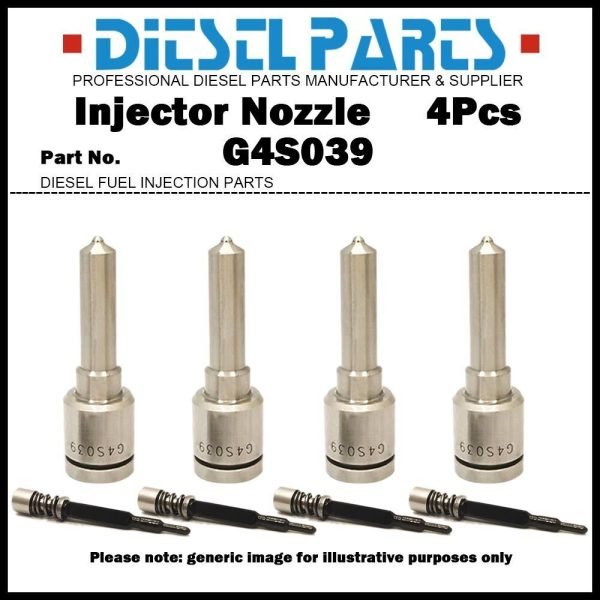 4Pcs Fuel Injector Nozzle G4S039 for Hyundai Mighty D4CC 33800-4C940 295700-0820