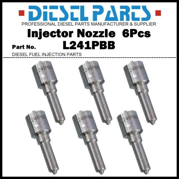 6x Fuel Injector Nozzle L241PBB for Mercedes Benz ATEGO 1224 A0060176721 B03006B