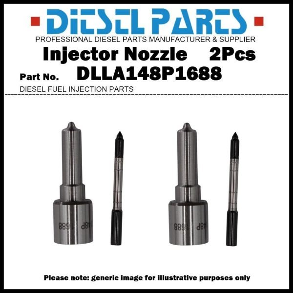 2x Fuel Injector Nozzle DLLA148P1688 for Yuchai YC4E YC6J 0445120110 0445120292