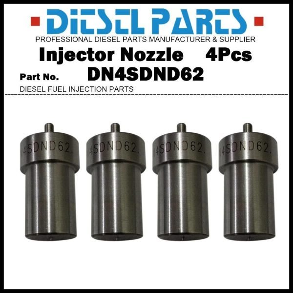 4Pcs Fuel Injector Nozzle DN4SDND62 for Mitsubishi 4D30 4DR5 4DR7 S4E S6E KE250