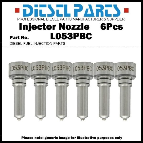6x Fuel Injector Nozzle L053PBC for DAF XF105 CF85 12.9D BEBJ1A00001 BEBJ1A00101