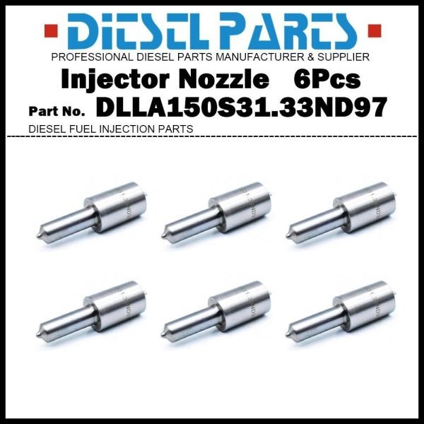 6x Fuel Injector Nozzle 093400-0970 DLLA150S31.33ND97 for HINO EH700 EH500 EM700