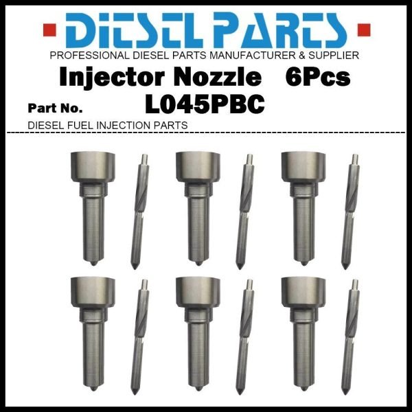 6x Injector Nozzle L045PBC for Hyundai HD250 HD260 HD370 HD380 12.3d 33800-84400