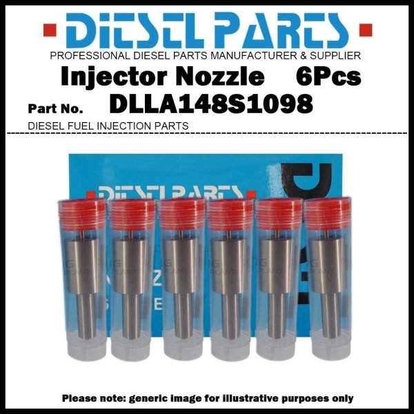6x Fuel Injector Nozzle DLLA148S1098 for Renault Trucks G Manager Midliner 6.2D