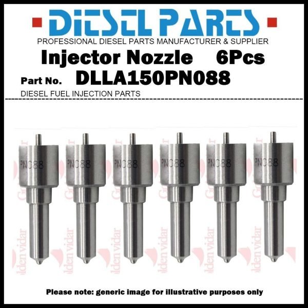 6Pcs Fuel Injector Nozzle DLLA150PN088 for KOMATSU 6D95L PC200-6 PC210-6 PC220-5