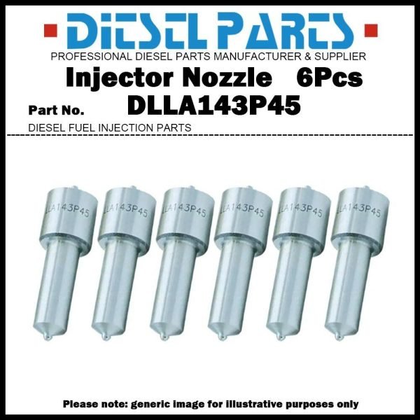 6x Fuel Injector Nozzle DLLA143P45 0433171045 VOE4880689 for VOLVO BM 4500 TD70H