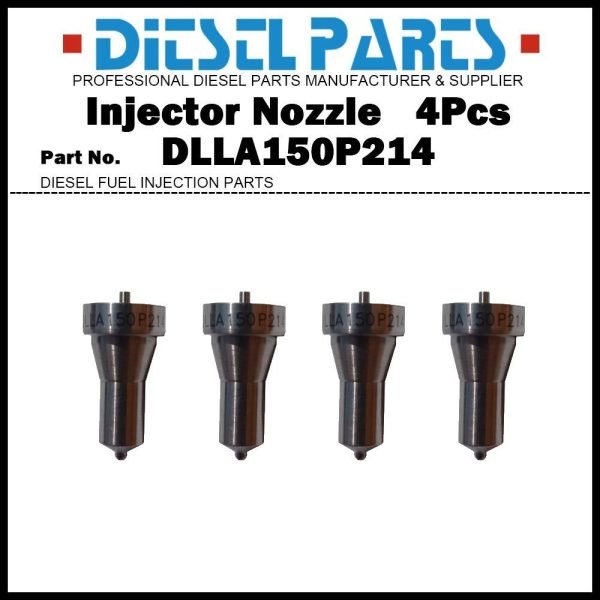 4x Fuel Injector Nozzle DLLA150P214 114870-53000 DL-150P214 for Yanmar 3D75 3D78