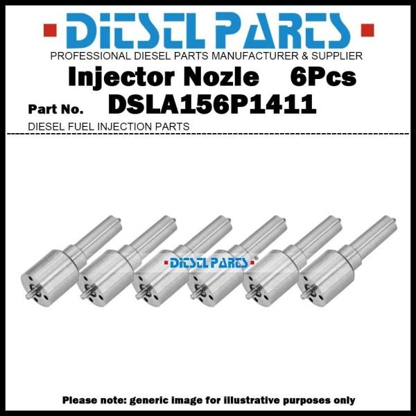 6x Fuel Injector Nozzle DSLA156P1411 for MERCEDES BENZ 1728 2428 LT1725 OM906LA