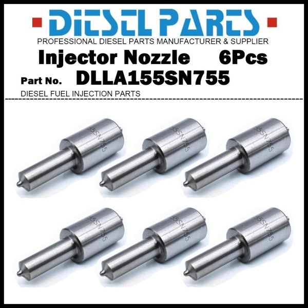 6x Injector Nozzle 105015-7550 DLLA155SN755 for MITSUBISHI Fuso 6D14(T) ME076205
