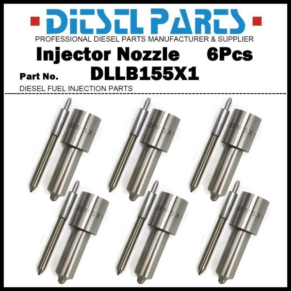 6Pcs Injector Nozzle 9430084099 DLLB155X1 ADB155M169-7 NBM770000 for MACK E6 315