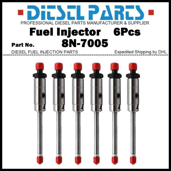 6x Fuel Injector 8N7005 for Caterpillar 3306 215B 225B 235B 518C 930R 950B 966F