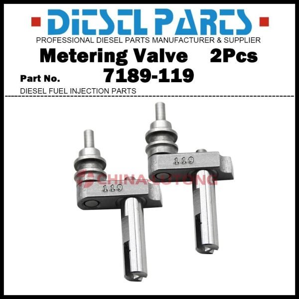2Pcs Metering Valve 7189-119 for Perkins DP210 DP310 Injection Pumps