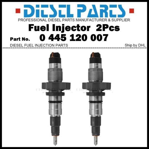 2Pcs Fuel Injector 0445120007 Fit Ford F250 VW Worker 15-170E 23-250E 3.9d 5.9d