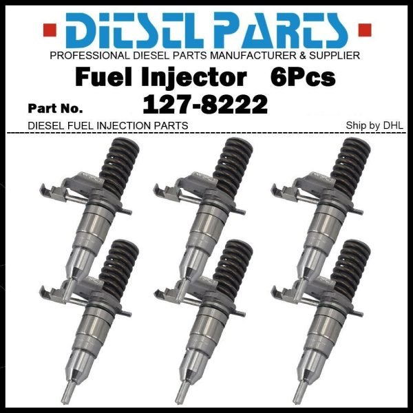 6x Fuel Injector 127-8222 0R-8461 for Caterpillar 3116 322L 325L 613C 950F 960F