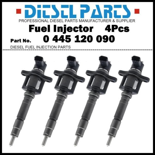 4x Fuel Injector 0445120090 ME225190 ME227600 for Mitsubishi Canter 4.9d 4M50-TE