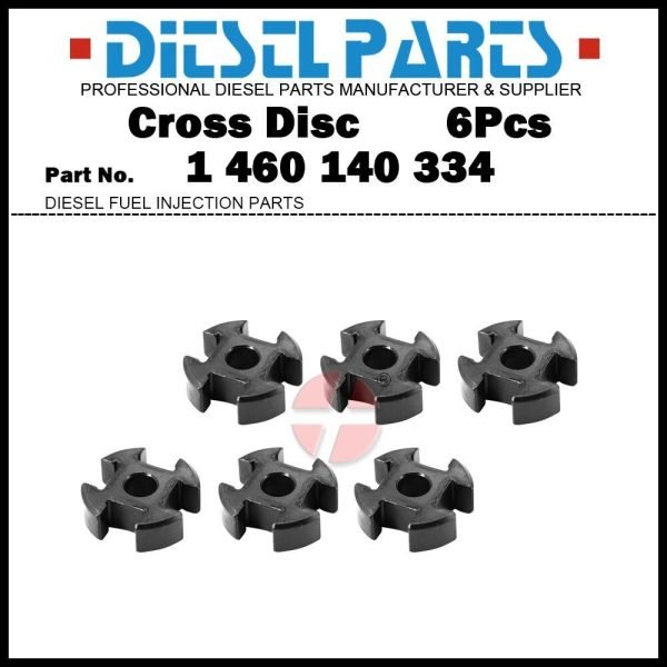 6Pcs Cross Disc 1460140334 for Bosch VE Pump Cummins 5.9 6BT 6BTA 6BTAA